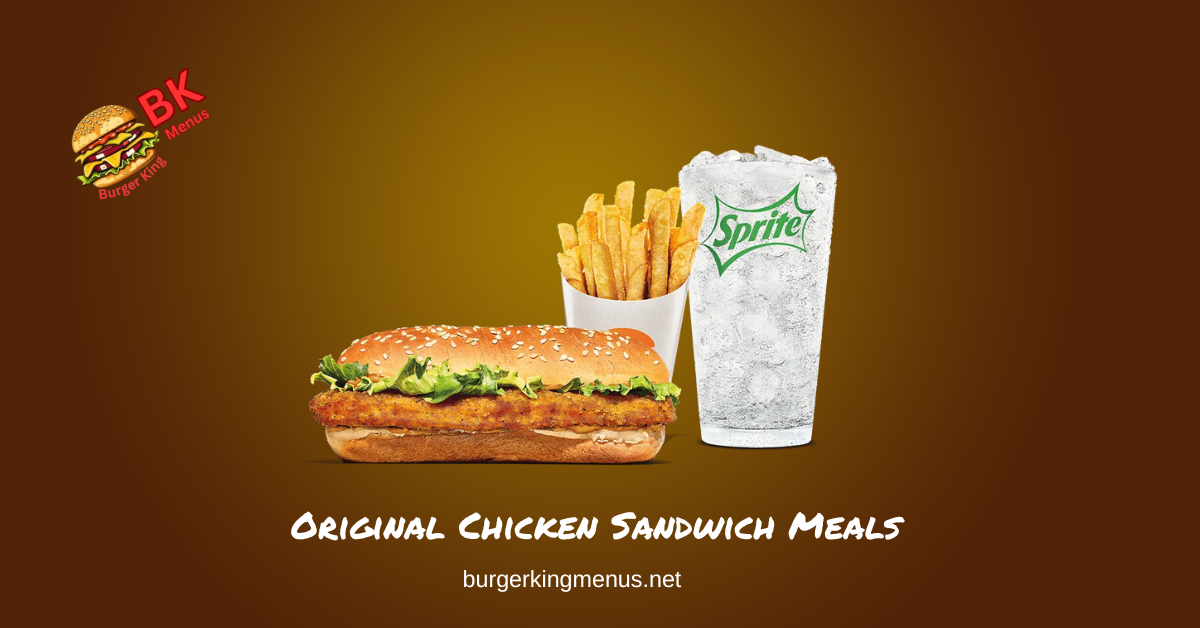 Original Chicken Sandwich Meals
